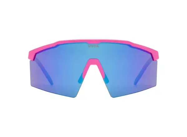 Uvex Flowline okulary przeciwsłoneczne Pink Matt/Mirror Blue