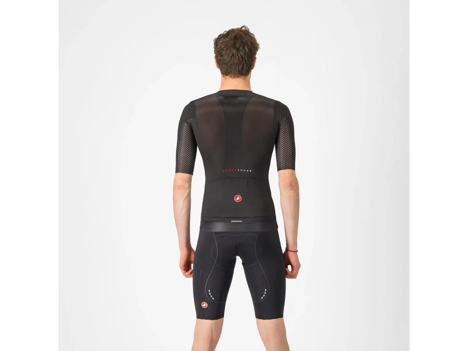 Castelli Free Aero Race męskie spodenki z wkładką i szelkami Black