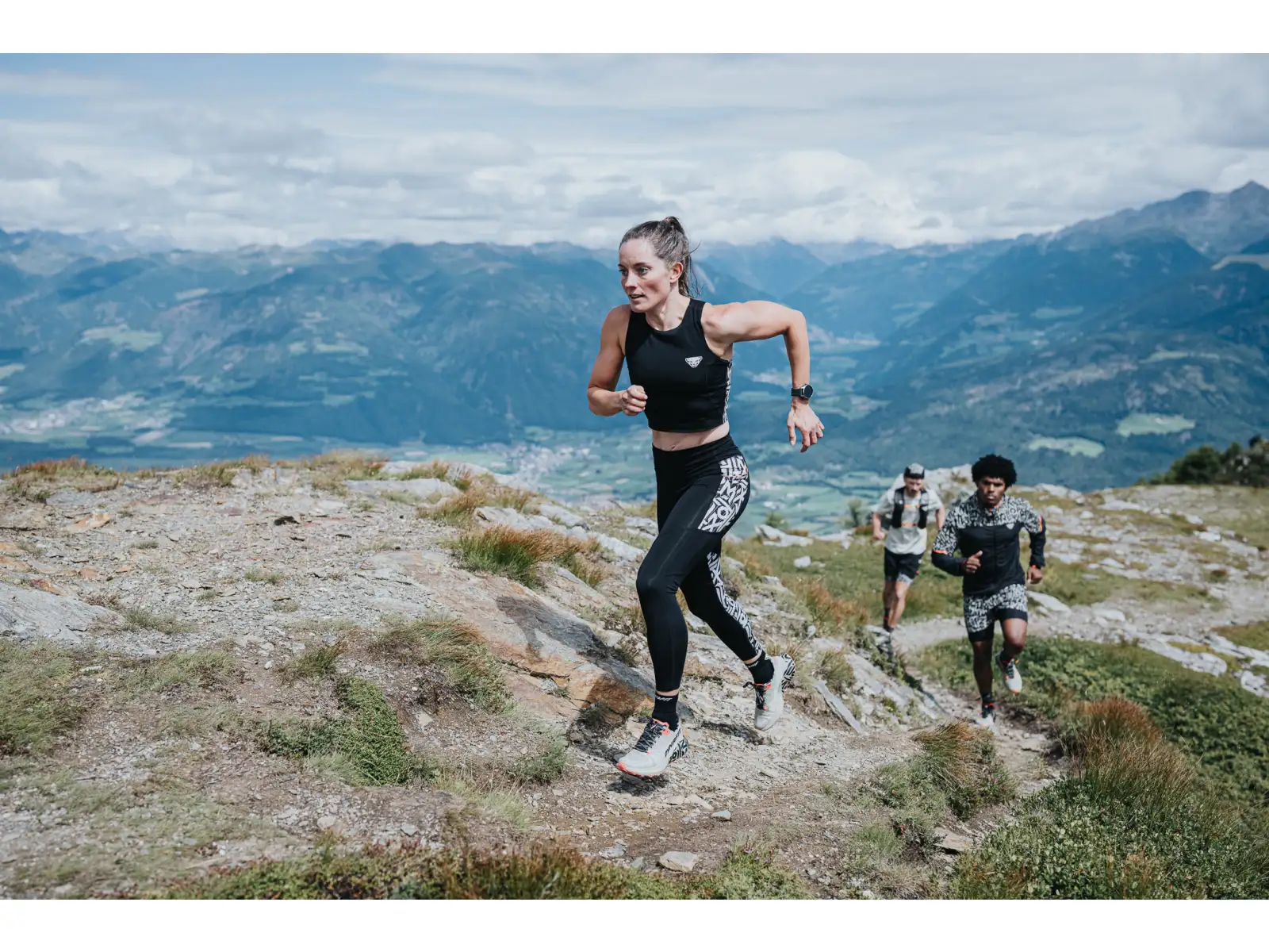 Dynafit Trail 7/8 damskie legginsy do biegania Black Out/Overcast