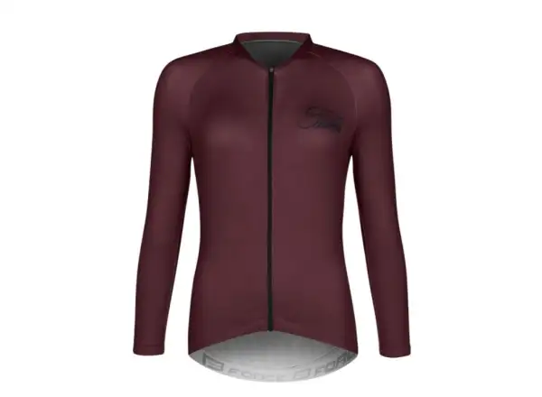 Force Charm Lady damski dres długi rękaw bordo