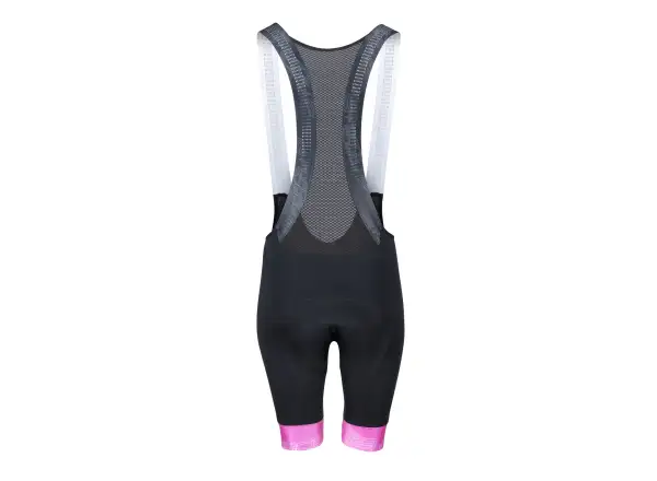 Force Stripe Lady damskie spodenki z szelkami i wkładką czarna/różowa