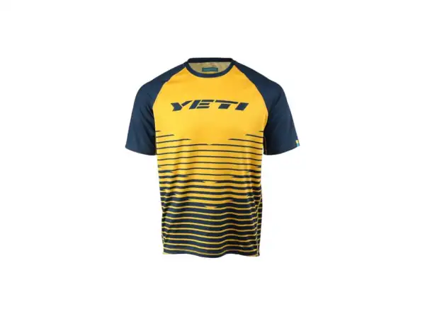 Yeti Longhorn męska koszulka z krótkim rękawem gold/navy