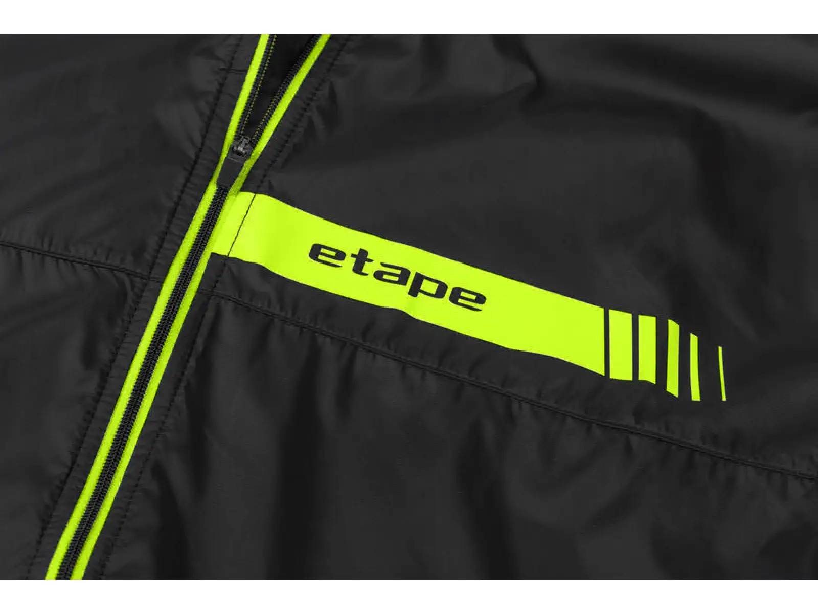 Etape Bora 2.0 męska wiatrówka czarna/żółta fluo