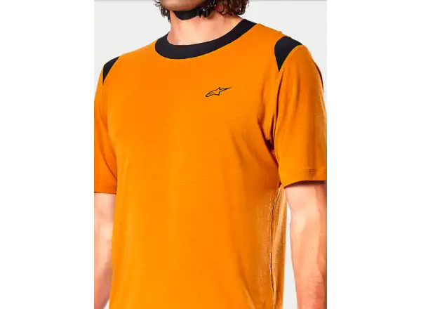 Alpinestars A-Dura Dri Wool męska koszulka krótki rękaw Dark Gold