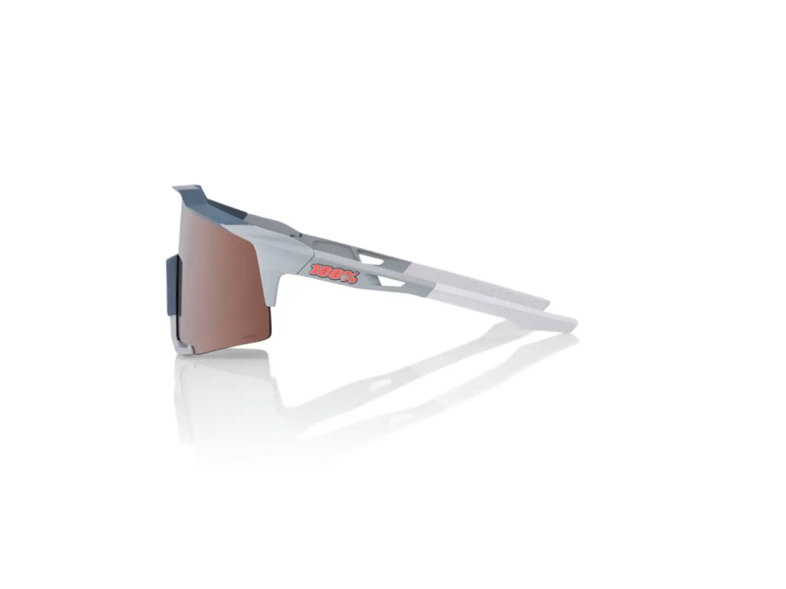100% SPEEDCRAFT HiPER Crimson Silver okulary kamiennoszary/brązowy