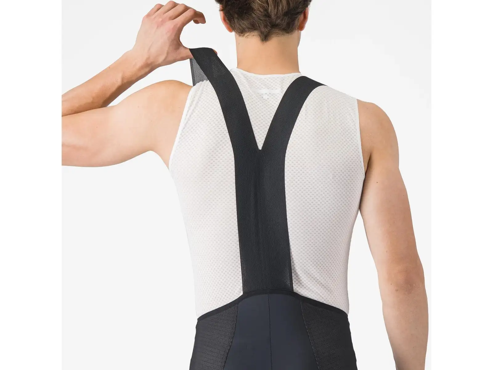 Castelli A/C męskie spodenki z wkładką i szelkami Black