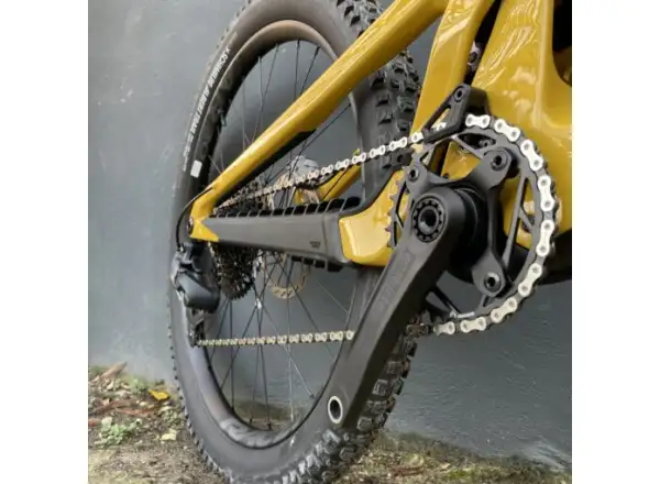 Santa Cruz Heckler SL 1 C MX S rower elektryczny z pełnym zawieszeniem Gloss Mustard