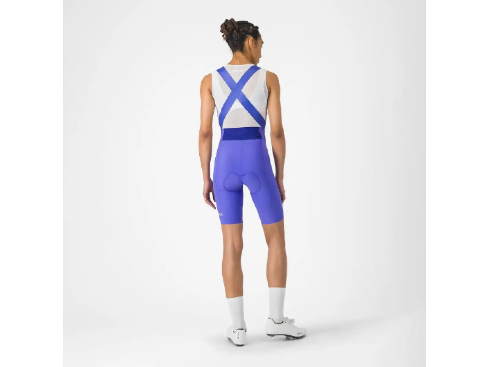 Castelli Espresso 2 W damskie spodenki z wkładką i szelkami Ultraviolet