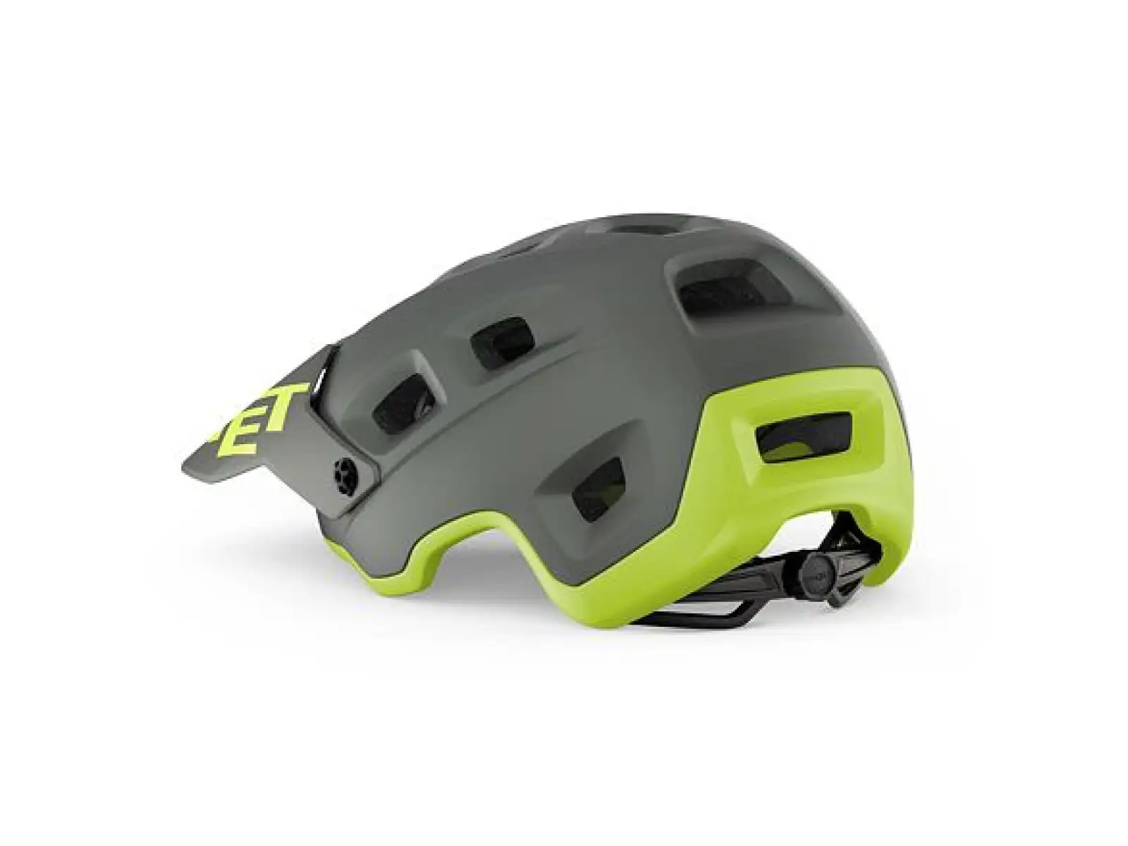 MET Terranova kask Gray/Lime Matt