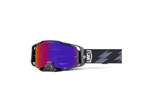 100% Armega gogle zjazdowe Crenshaw/HiPER Purple Mirror Lens
