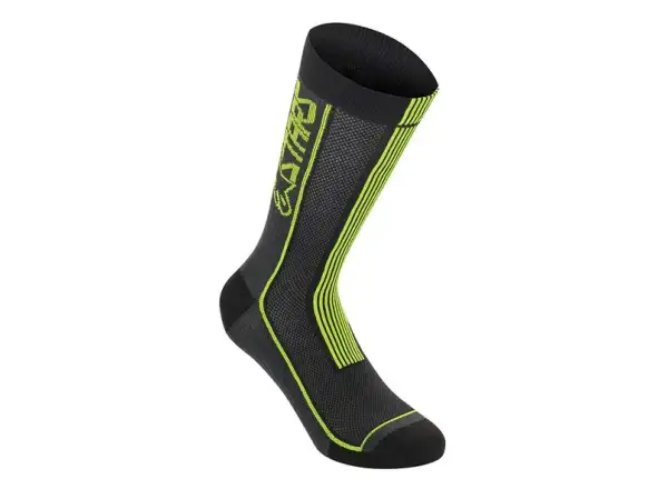 Alpinestars Summer 22 skarpetki Black/Acid Yellow