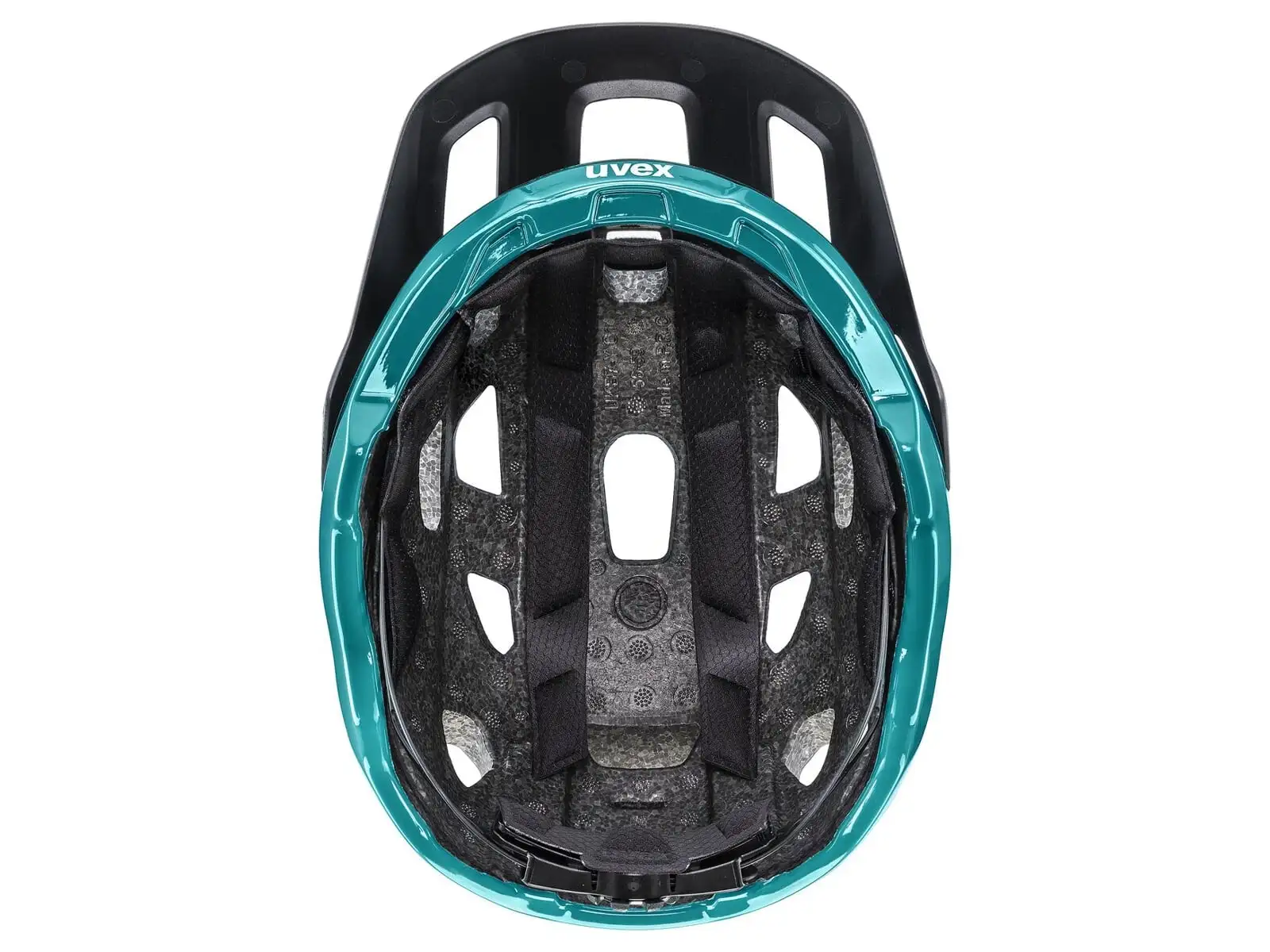 Uvex React kask Black/Teal Matt