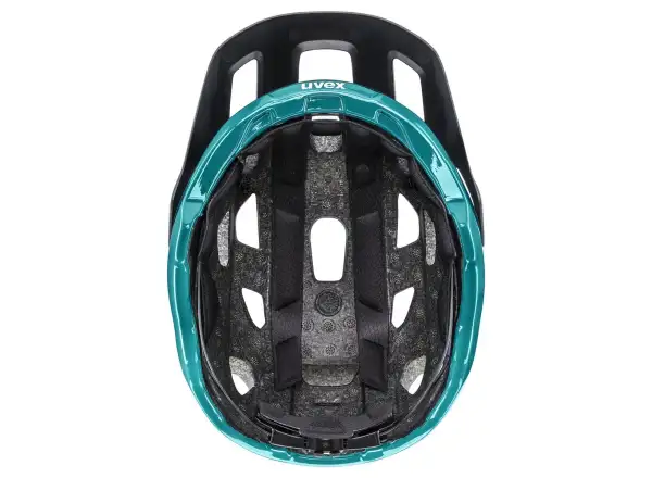 Uvex React kask Black/Teal Matt