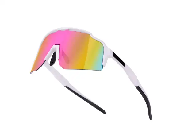 Force Strive okulary białe/różowe lustrzane szkło
