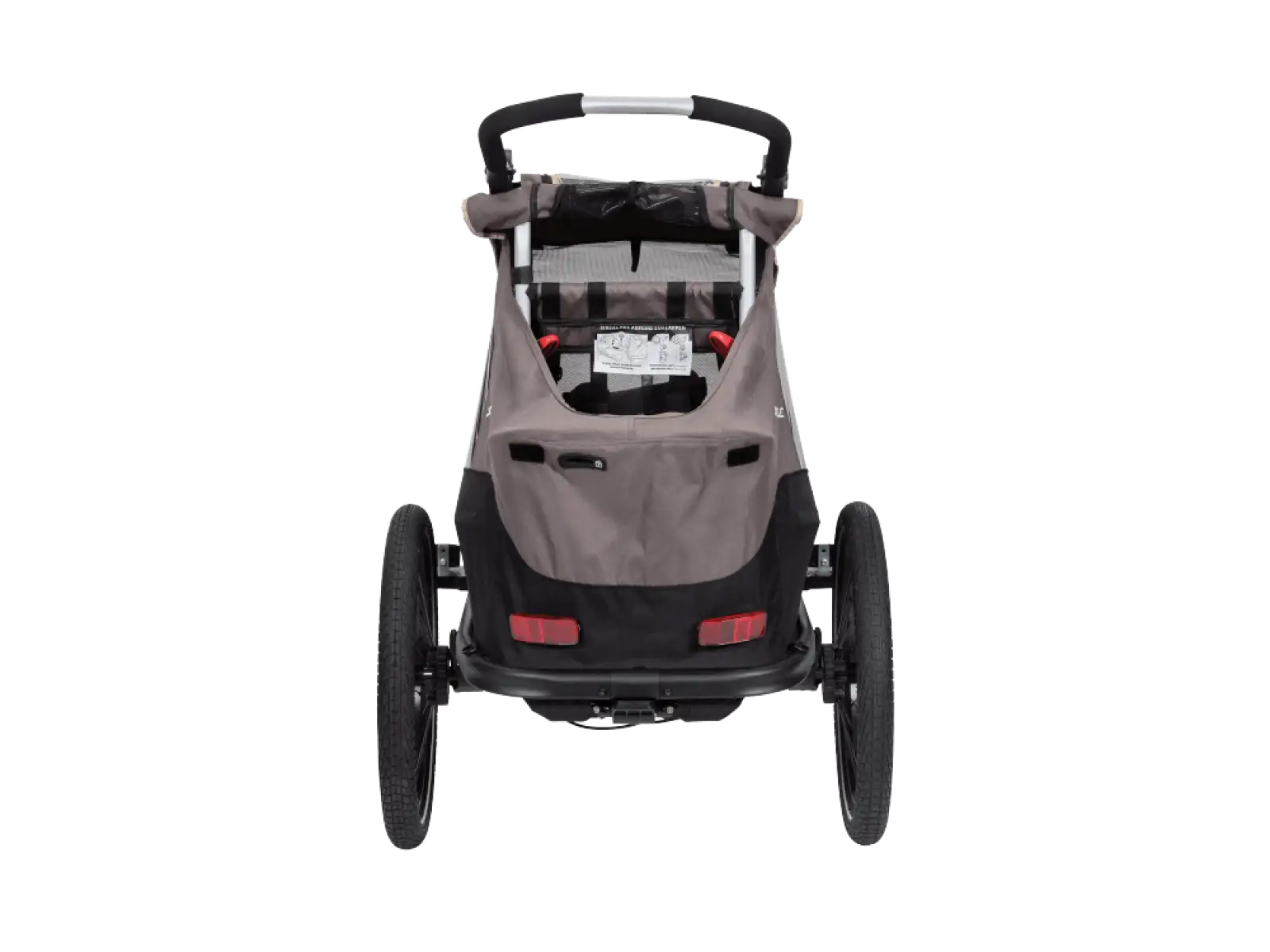 XLC MONOs BS-C09 dziecięca przyczepka rowerowa 20" szary/beżowy/antracyt
