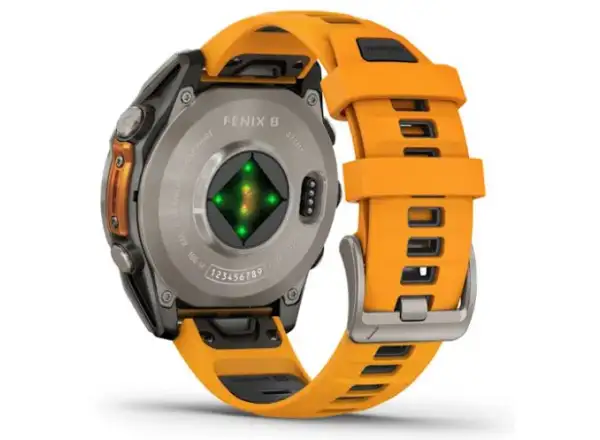 Garmin fenix 8 - 47 mm AMOLED Sapphire smartwatche Titanium Orange/Graphite