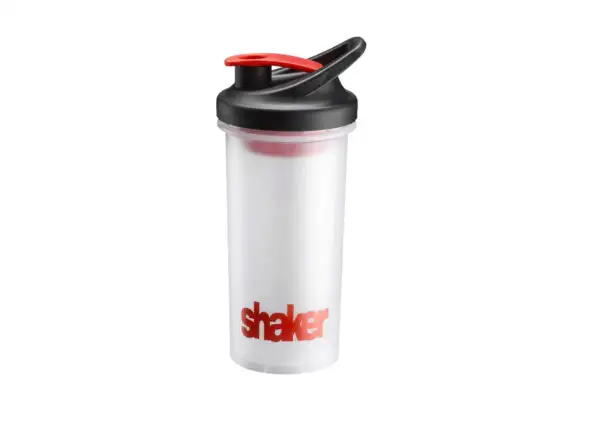 Elite shaker 700 ml transparentny/czerwony