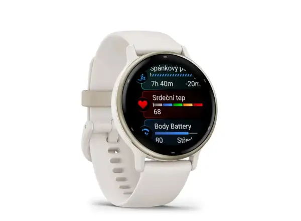 Garmin vívoactive 5 inteligentny zegarek Ivory/Cream Gold