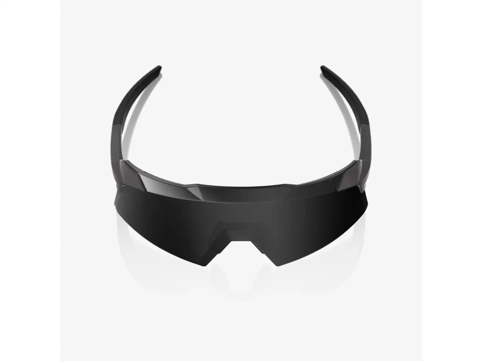 100% Aerocraft okulary przeciwsłoneczne Matte Black/Black Mirror