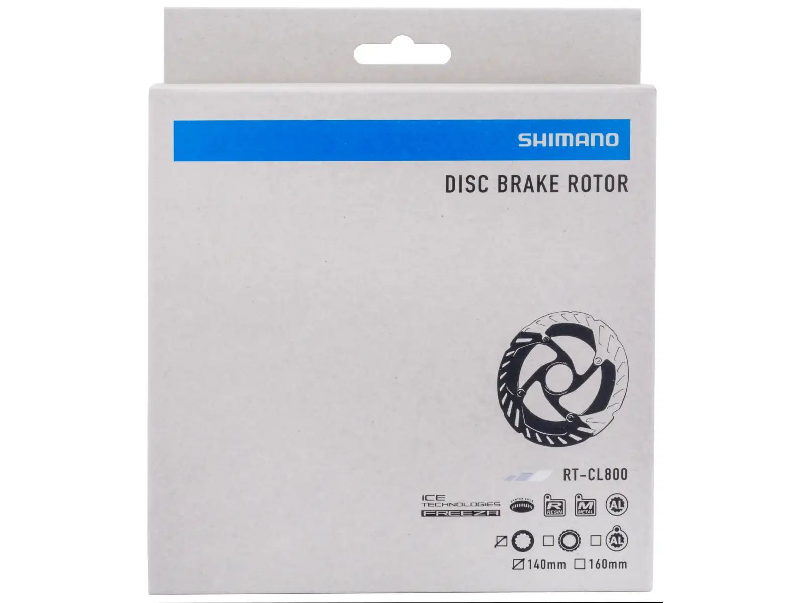 Shimano RT-CL800 tarcza hamulcowa 180 mm, center lock, Ice Tech, zewnętrzny lock ring
