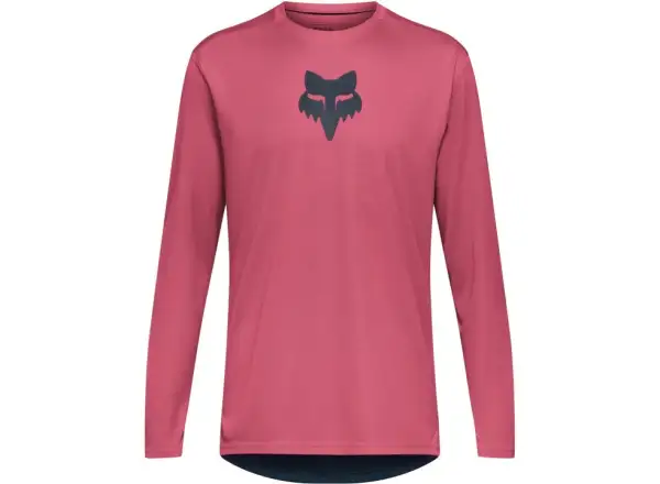 Fox Ranger Head męska koszulka z długim rękawem Berry