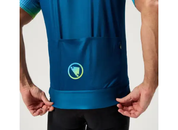 Endura FS260 Bitmap męska koszulka krótki rękaw Barra Blue