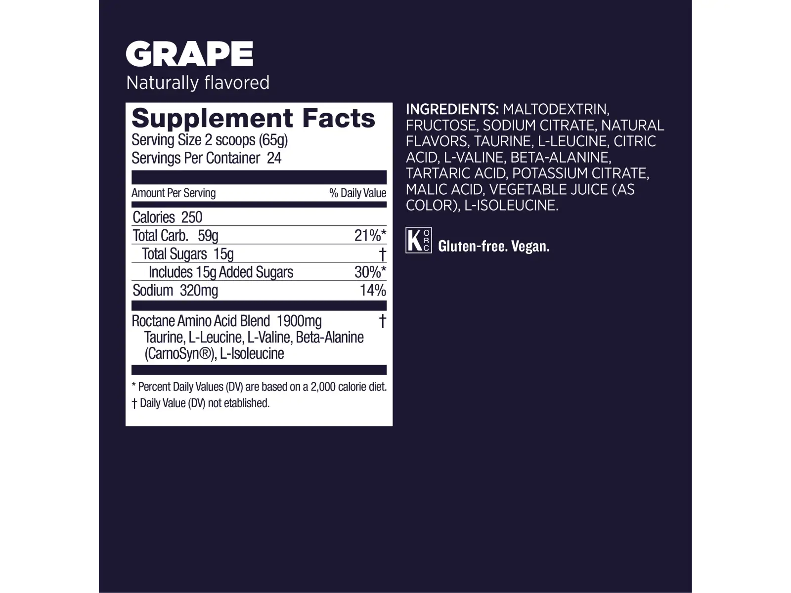 GU Roctane Energy Drink Mix 1560 g napój jonowy Grape