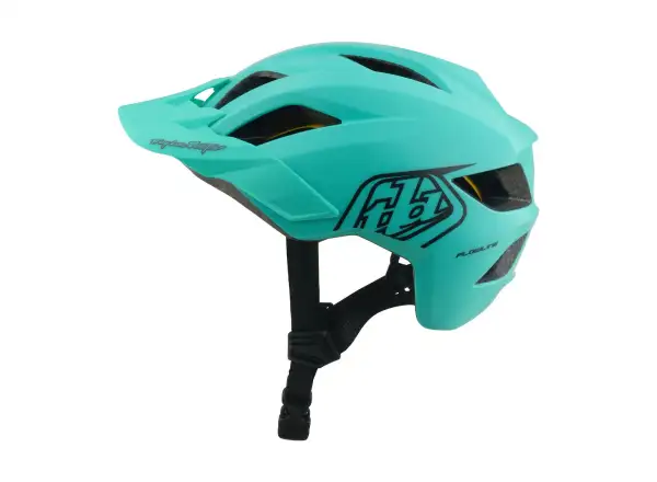 Troy Lee Designs Youth Flowline MIPS kask dziecięcy Point Charcoal/Real Teal