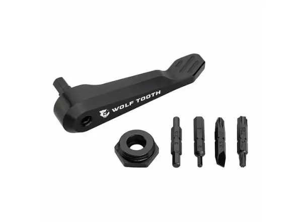 Wolf Tooth Axle Handle multiklucz 10 funkcji czarna