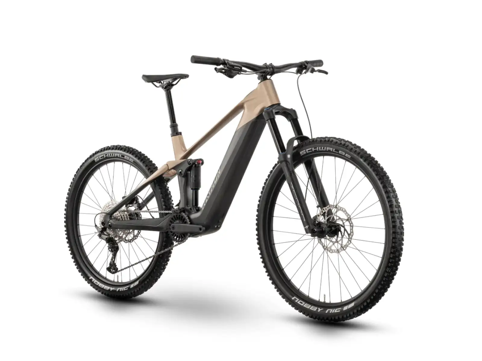 Raymon Tarok Pure rower elektryczny z pełnym zawieszeniem Carbon/Stone/Sand