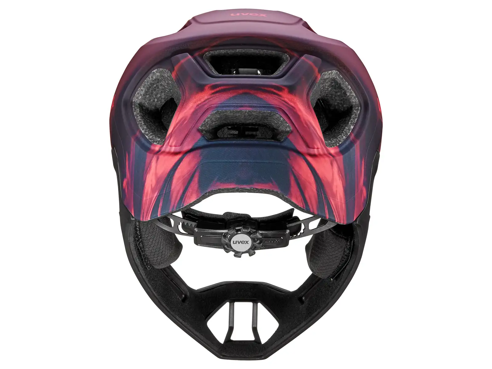Uvex React JR kask Fullface MTB Cranberry matt