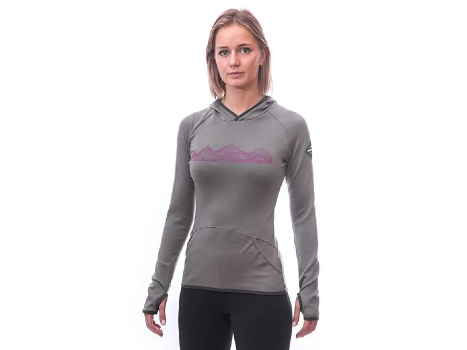 Sensor Merino Upper Mountains damska bluza szara