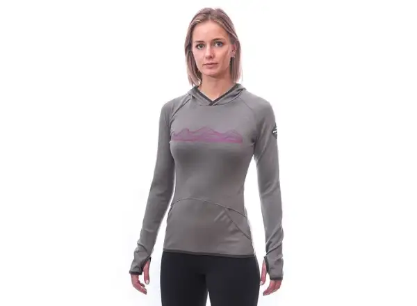 Sensor Merino Upper Mountains damska bluza szara