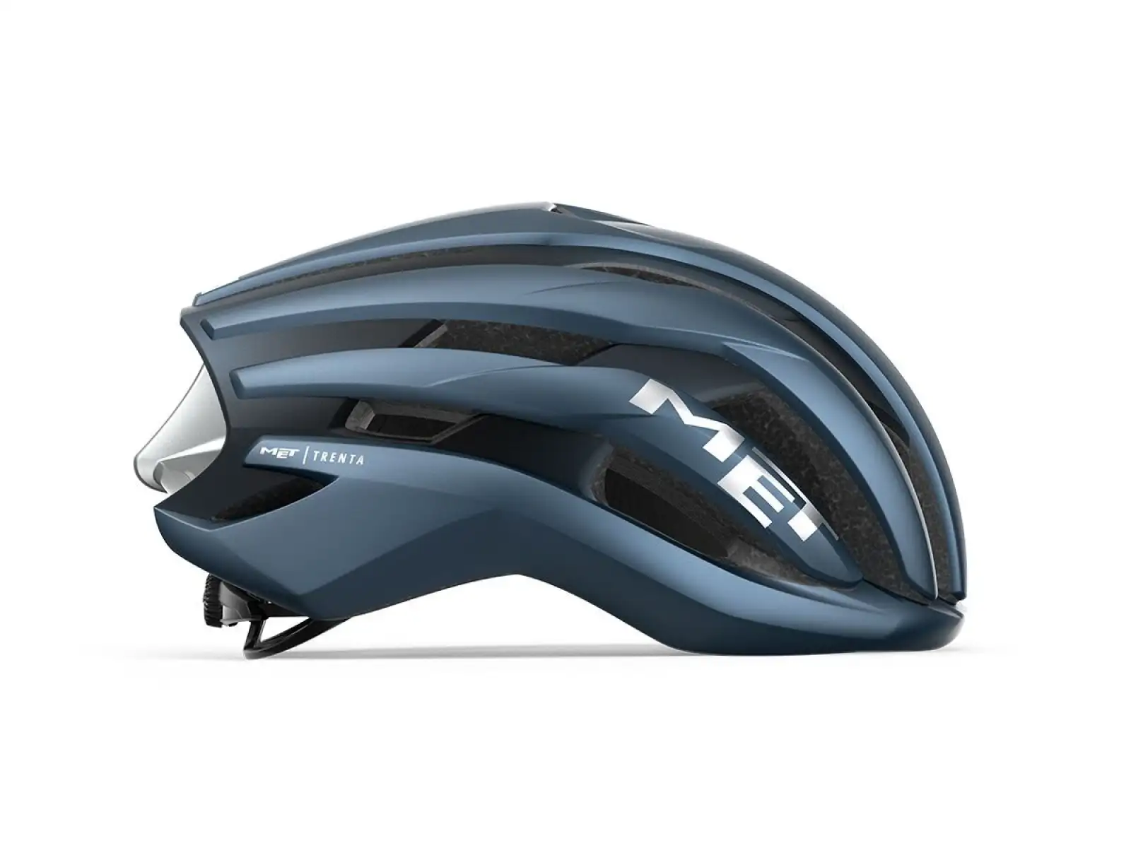 MET Trenta MIPS kask rowerowy Navy Silver
