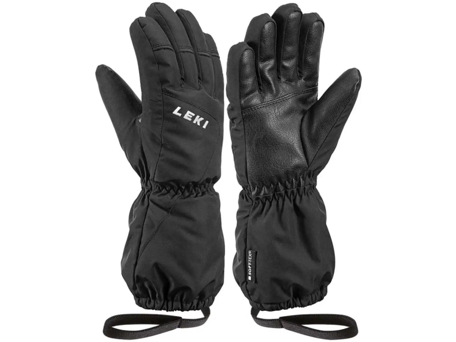 Leki Nevio Junior dziecięce narciarskie rękawice Black