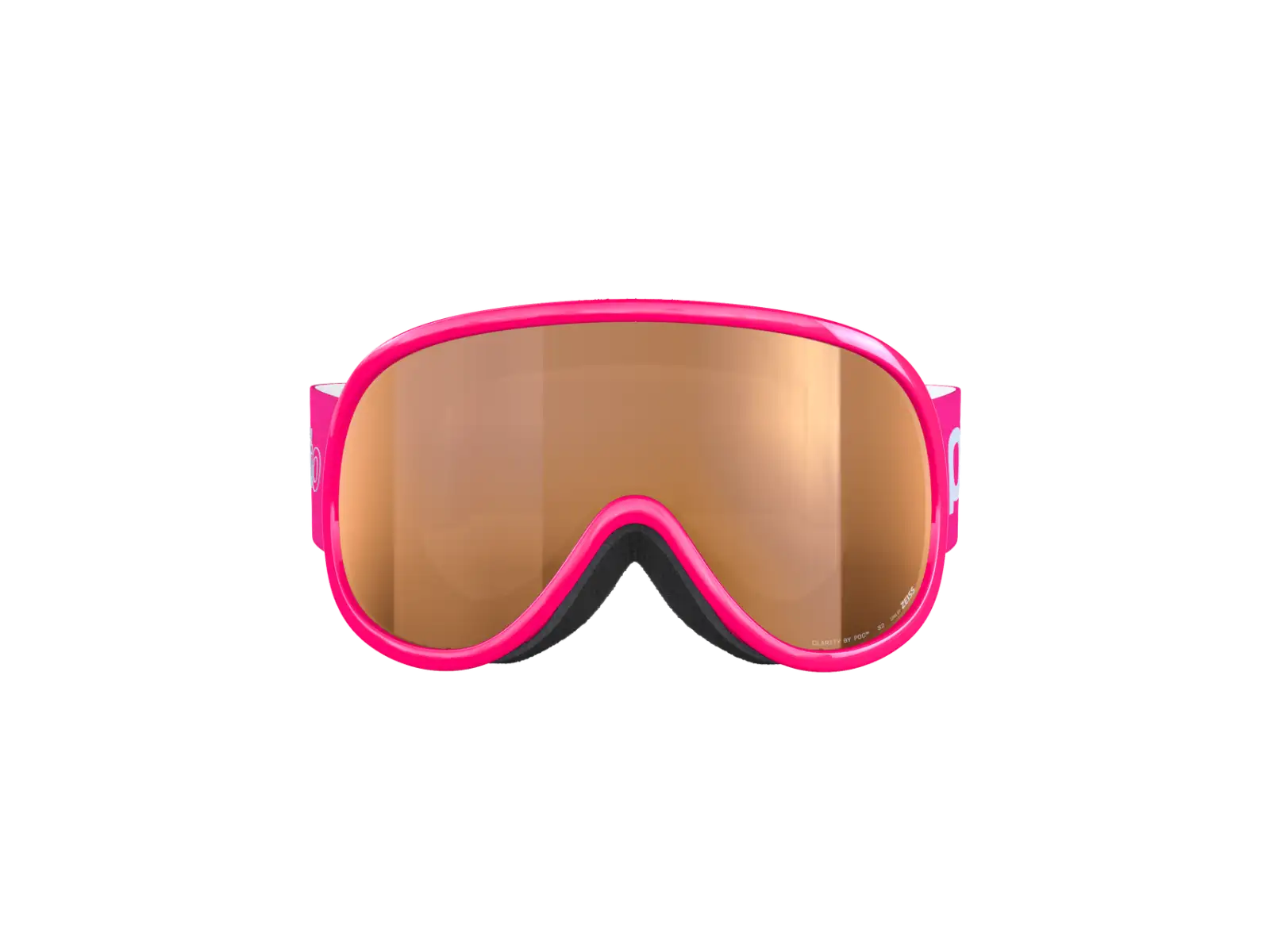 POC POCito Retina dziecięce gogle narciarskie Fluorescent Pink/Partly Sunny Light Orange