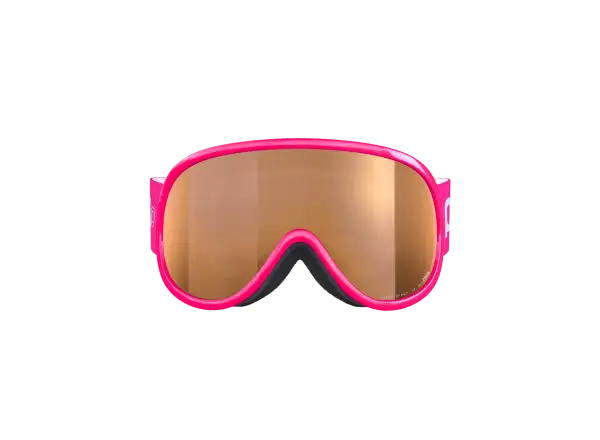 POC POCito Retina dziecięce gogle narciarskie Fluorescent Pink/Partly Sunny Light Orange