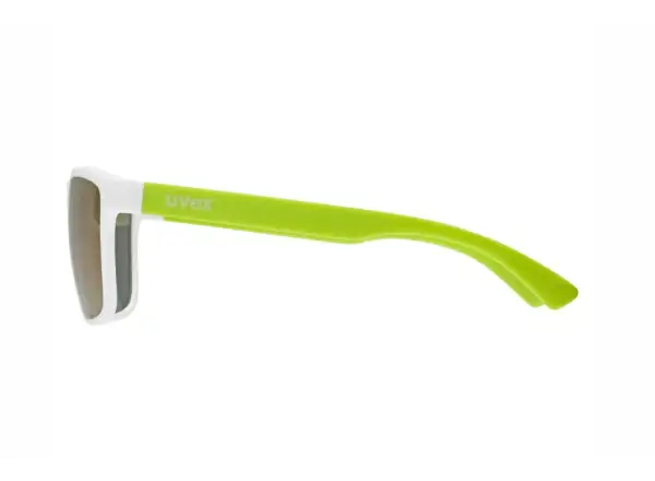 Uvex Rookie dziecięce okulary White/Lime Matt/Mirror Green