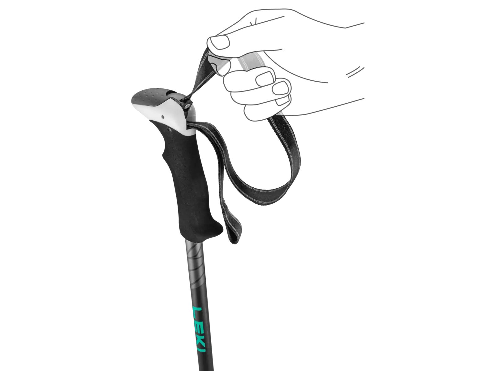 Leki Khumbu Pro kijki trekkingowe Black/Anthracite Genoa rozm. 110 - 145cm