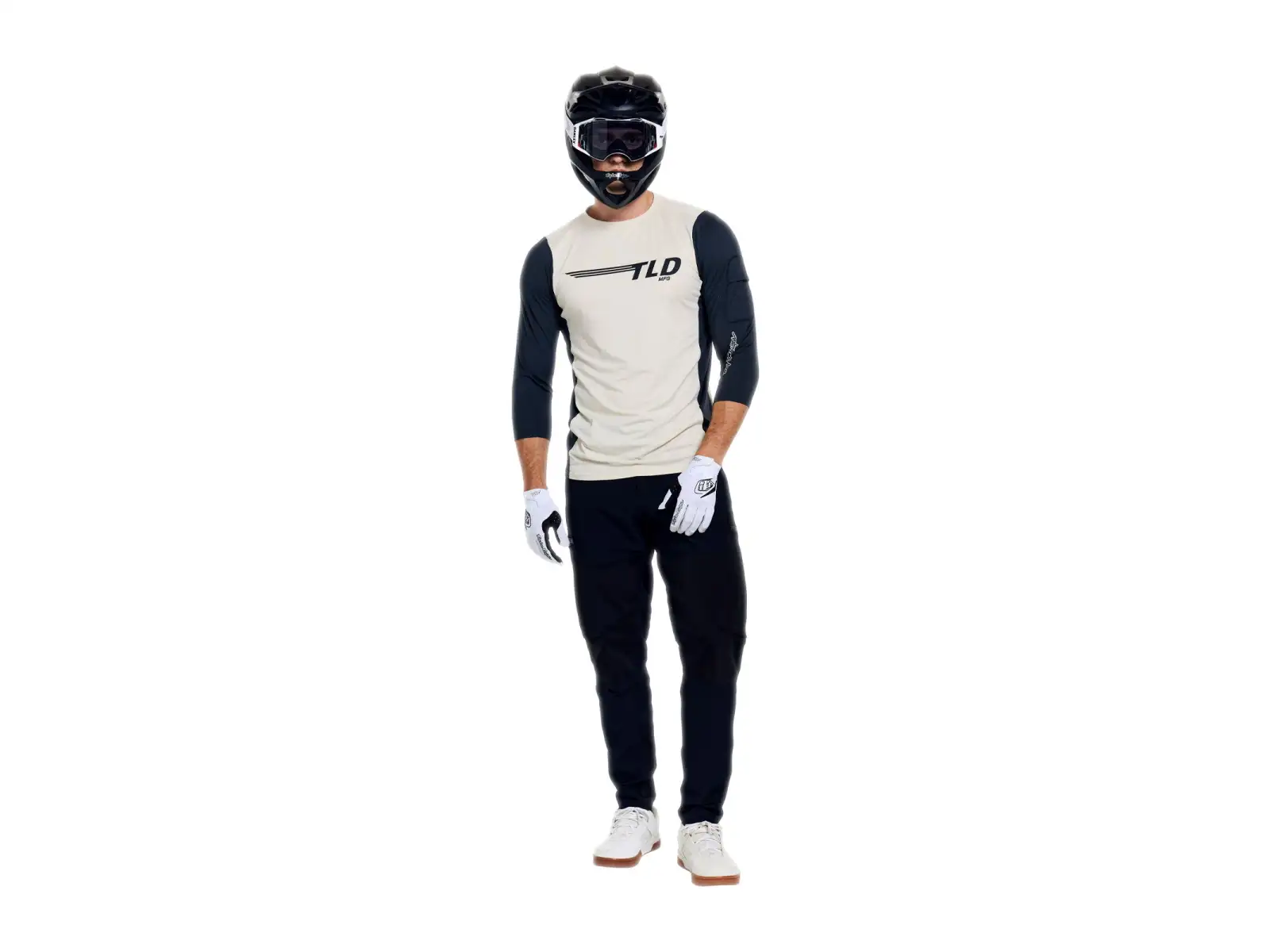 Troy Lee Designs Ruckus Ride męska koszulka 3/4 rękaw Wings Pumice
