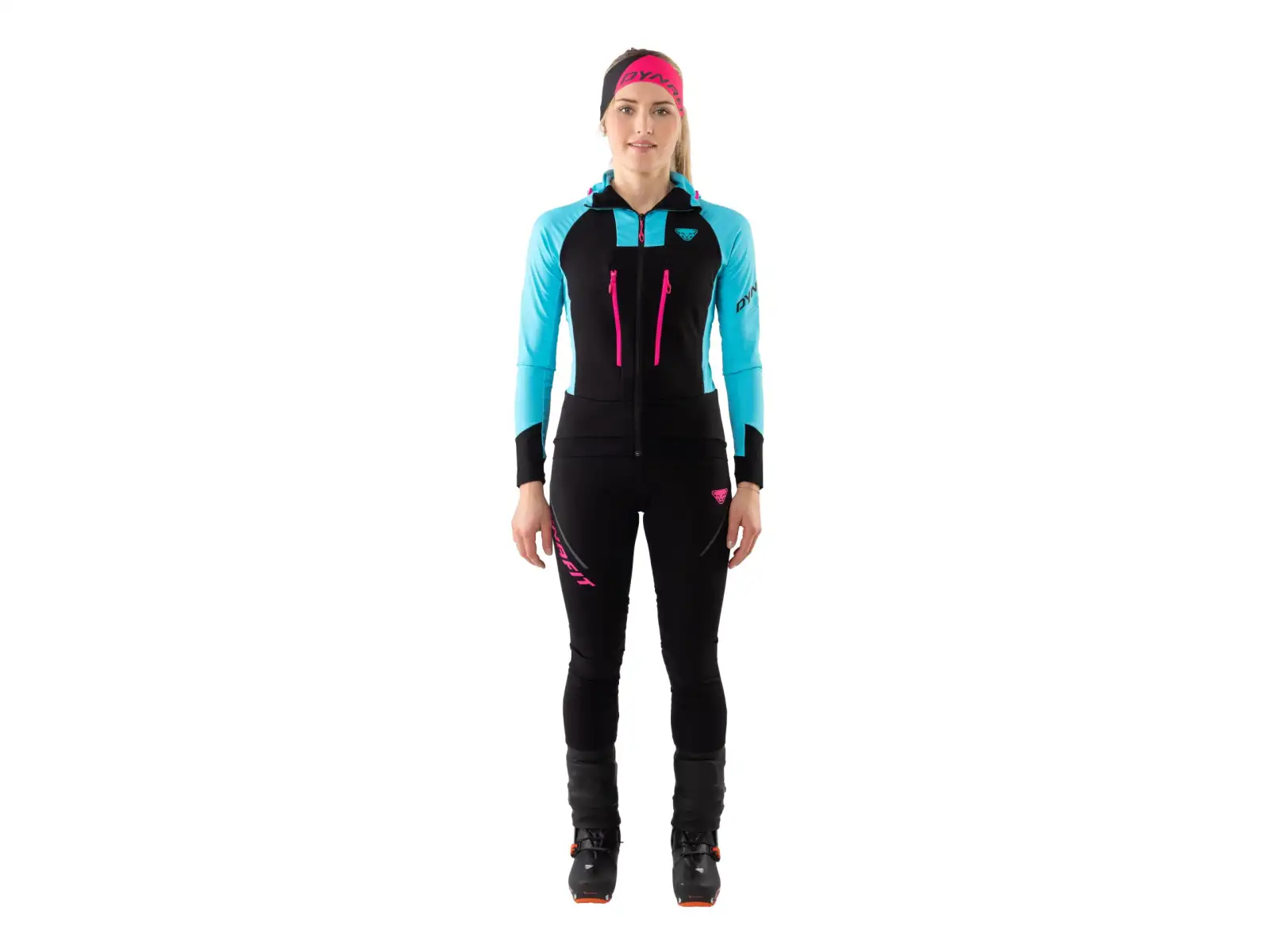 Dynafit Mezzalama Race2 skialpowe damskie spodnie black out pink