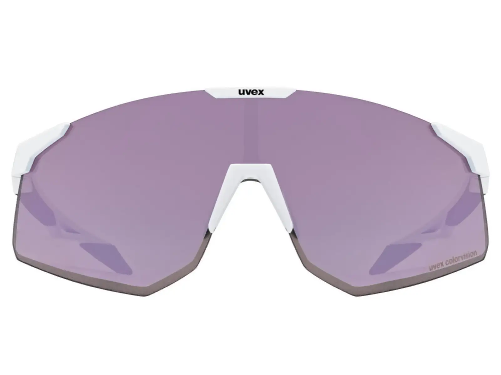 Uvex Pace Perform S ColorVision okulary White Matt/Mirror Lavender