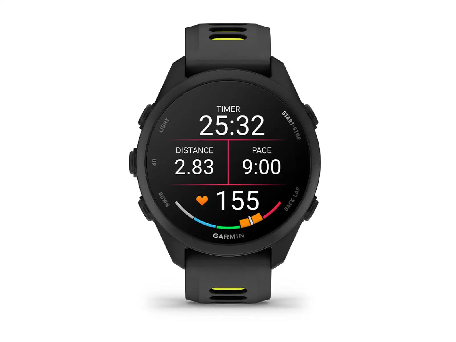 Garmin Forerunner 170 Black z paskiem Black/Amp Yellow