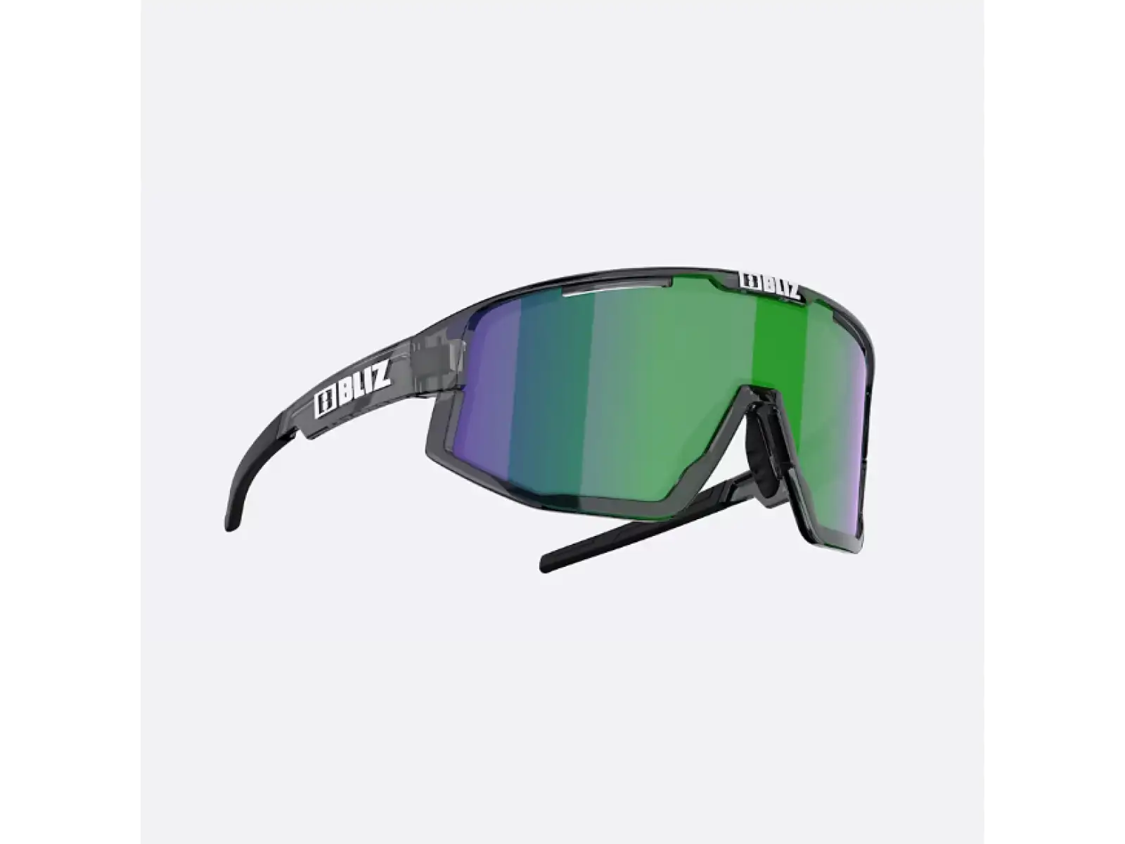 Bliz Fusion Small okulary przeciwsłoneczne Crystal Black/Brown Green Multi
