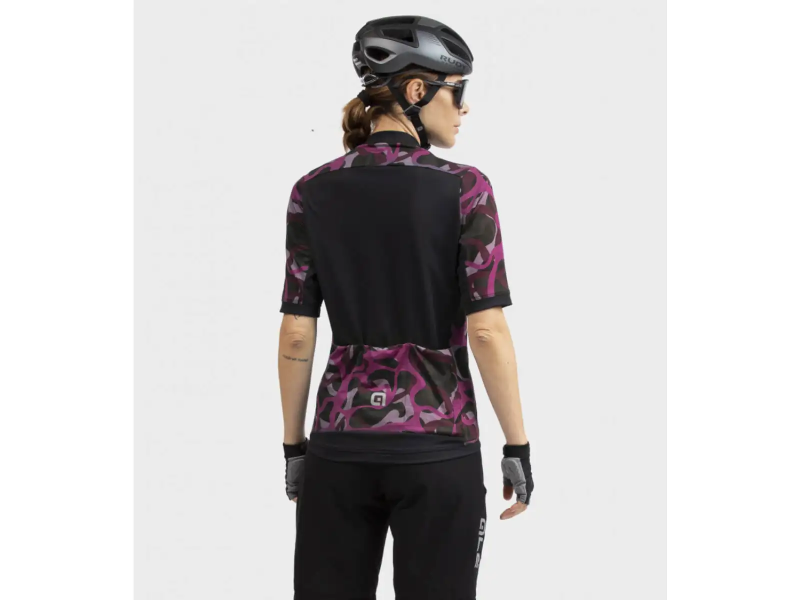 Alé Off Road Gravel Woodland damski dres krótki rękaw purple