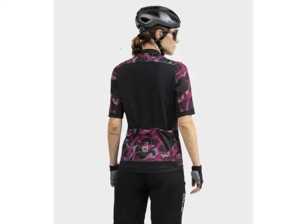 Alé Off Road Gravel Woodland damski dres krótki rękaw purple