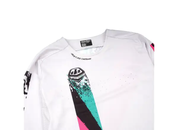 Troy Lee Designs Sprint Full Pull dziecięca koszulka z długim rękawem Chalk
