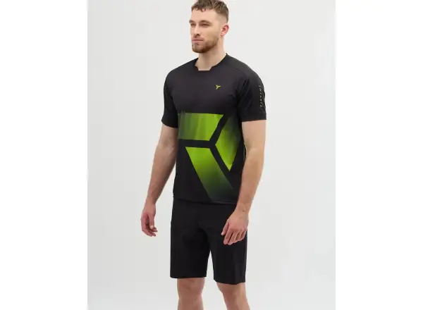 Silvini Gallo męska luźna koszulka z krótkim rękawem Black/Green
