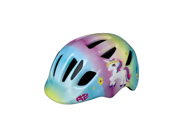 R2 Pump kask dziecięcy jasnoniebieski/różowy/żółty