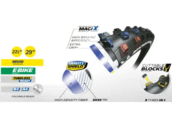 Michelin Mud Enduro Magi-X Competition Line 29x2,25" TS TLR MTB opona kevlar